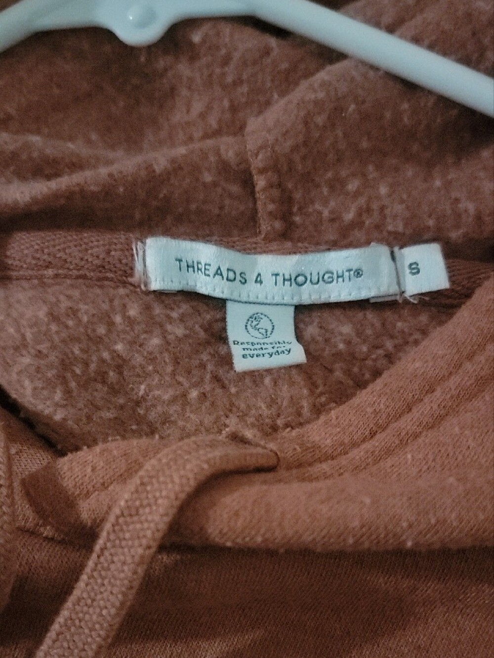 Threads 4 Thought Women's Dusty Rose Crewneck Hoodie - Picture 4 of 4